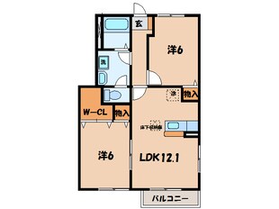 岬町 徒歩1分 1階の物件間取画像